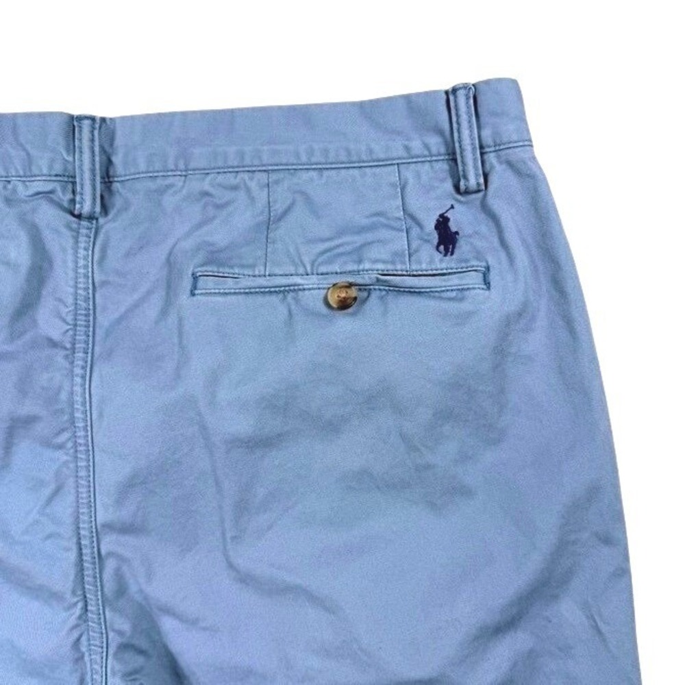 Polo Ralph Lauren Men Lt Blue Stretch Cotton Twill Straight The Polo Chino 35x30